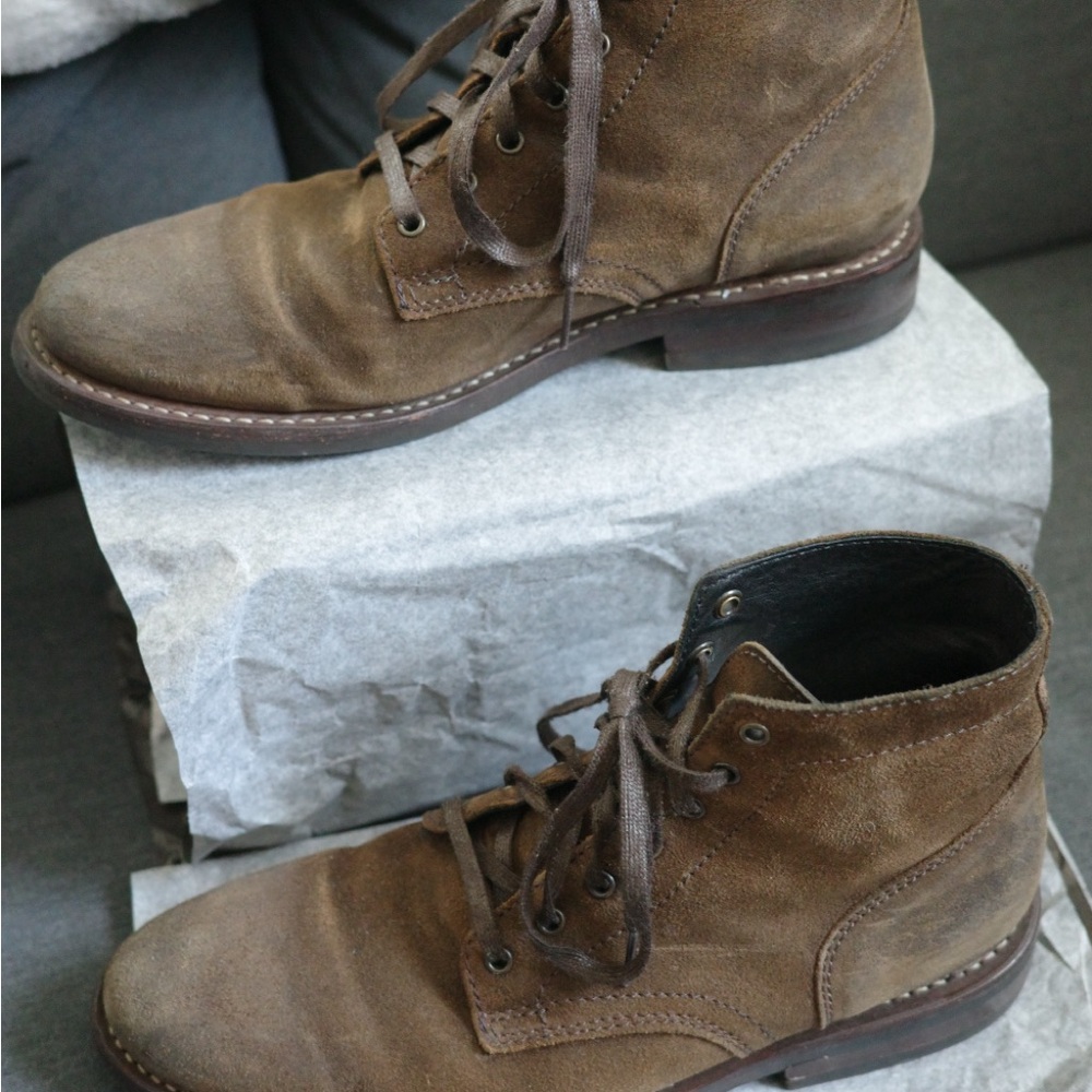 Thursday Boot Company Brown Leather Boots Ankle-High Design - Picture 8 of 11